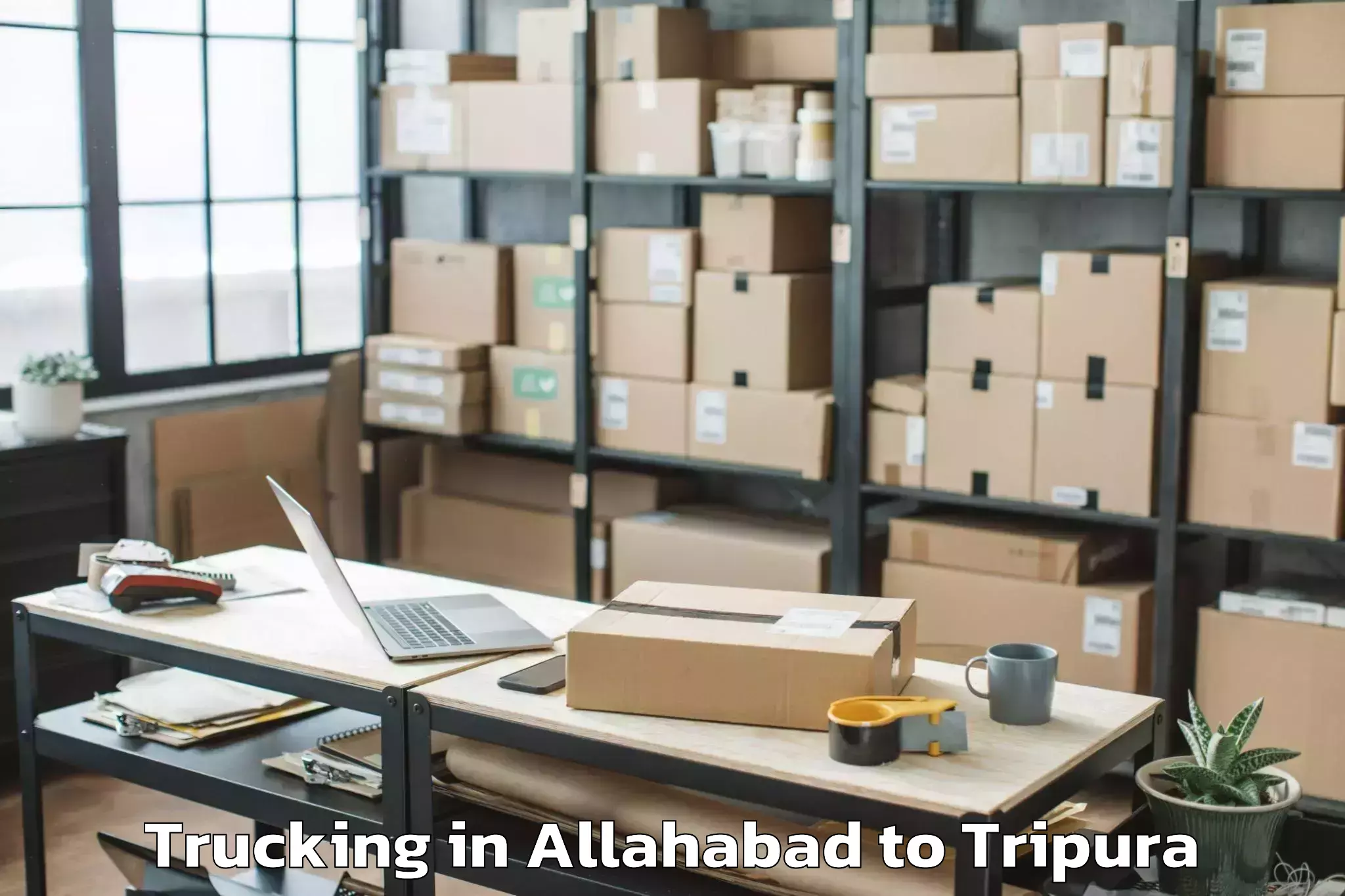 Book Your Allahabad to Ambasa Trucking Today